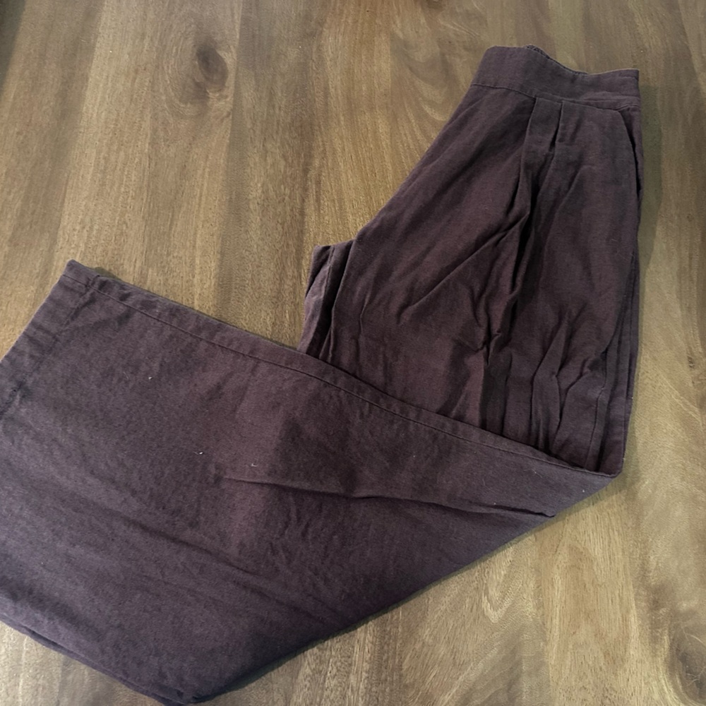 Abercrombie & Fitch Women’s Deep Brown Linen Pants